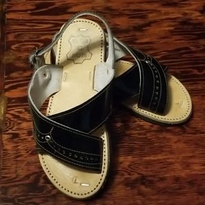 Black sandals made in Mexico